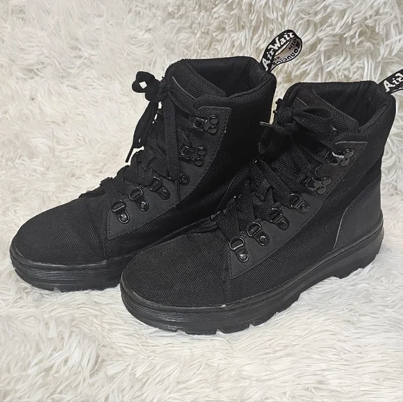 Dr Martens Black Womens Combs Boot Black AW004 6V 04 W - Picture 2 of 12